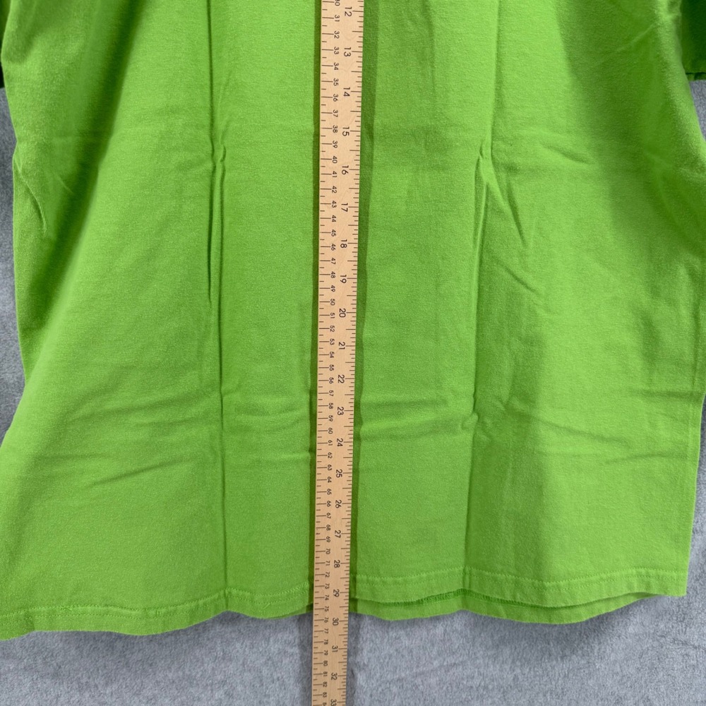 Disney Disneyland Resort 2011 Mickey Mouse Lime Green Hanes Beefy Shirt Mens XL - Picture 8 of 8
